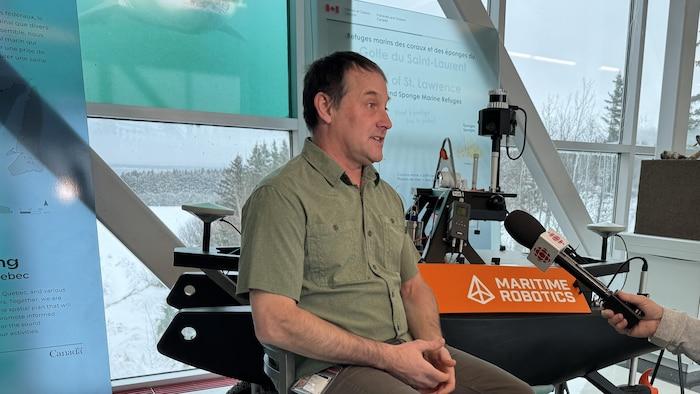 Éric Lebel, directeur régional du service hydrographique à l'Institut Maurice-Lamontagne.