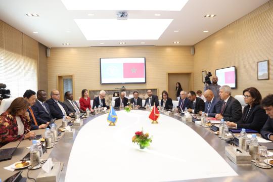 Partenariat stratégique pour la transformation des systèmes agroalimentaires : Le Directeur Général de la FAO s'entretient avec le Ministre de l’Agriculture, de la Pêche Maritime, du Développement Rural et des Eaux et Forêts